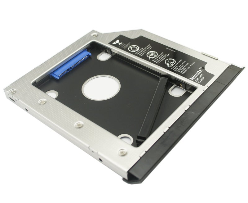 Nimitz 2nd HDD SSD Hard Drive Caddy Adapter Compatible with Dell E6430 E6530 E6420 E6520 E6320 E6330 Modular Bay with Ejector - Image 1